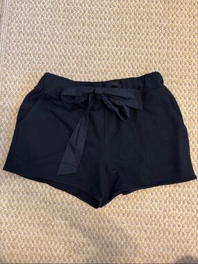 sundays Black Tie-Front Women's Shorts